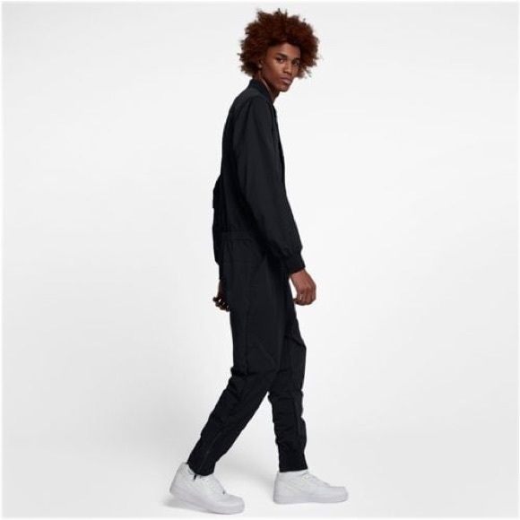 J1928 Nike Sportswear Tech Jumpsuit Mens Black - Picture 3 of 8